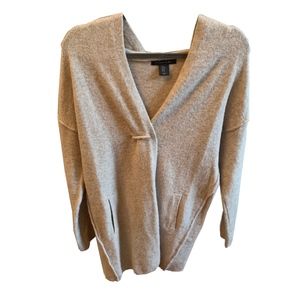 Super soft wool cardigan sweater with pin